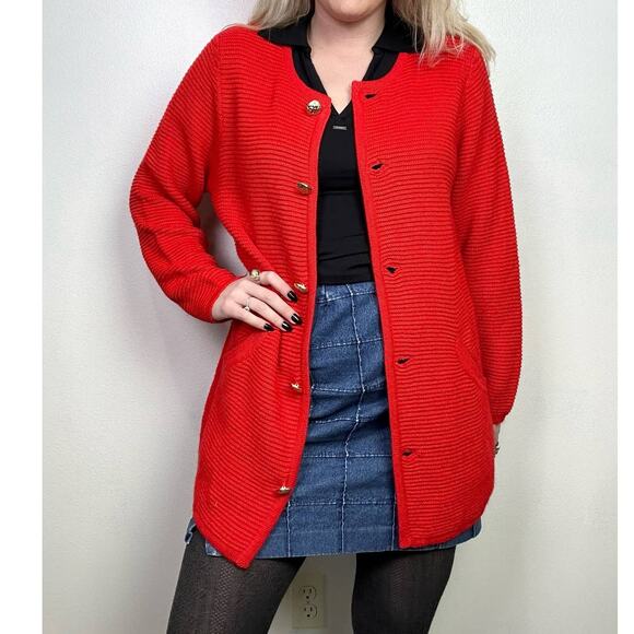 Linea by Louis Dell'Olio Sweaters - Y2K Linea by Louis Dell'Olio Heavy Longline Cardigan size M
